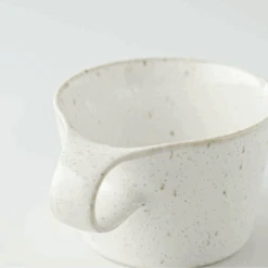 Miyama Miyama Bico Series Speckled Sta-Mug - White -The Custom Chef Shop Miyama Metaphys Stamug White 2