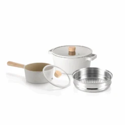 Neoflam Neoflam Fika 5-Piece Ceramic Nonstick Induction Pot Set