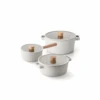 Neoflam Neoflam Fika 6-Piece Ceramic Nonstick Induction Pot Set -The Custom Chef Shop Neoflam Fika 6 Piece Ceramic Nonstick Induction Pot Set