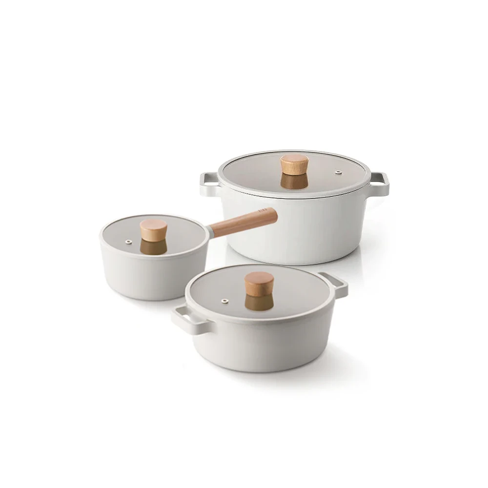 Neoflam Neoflam Fika 6-Piece Ceramic Nonstick Induction Pot Set 3 Neoflam Neoflam Fika 6-Piece Ceramic Nonstick Induction Pot Set