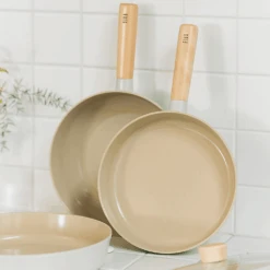 Neoflam Neoflam Fika Ceramic Nonstick Induction Wok & Frypan Set With Lid -The Custom Chef Shop Neoflam Fika Ceramic Nonstick Induction Frypan Wok Set with Lid 06