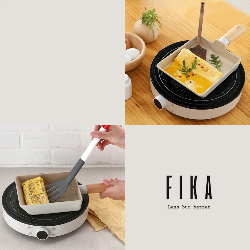 Neoflam Neoflam Fika Ceramic Nonstick Induction Omelette Pan - 18cm 8 Neoflam Neoflam Fika Ceramic Nonstick Induction Omelette Pan - 18cm - Image 6