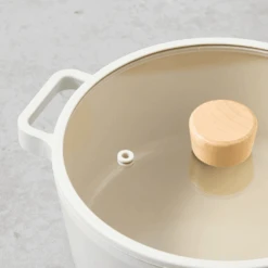 Neoflam Neoflam Fika Ceramic Nonstick Induction Pot With Lid - 24cm (3.8L) -The Custom Chef Shop Neoflam Fika Ceramic Nonstick Induction Pot 24cm 02