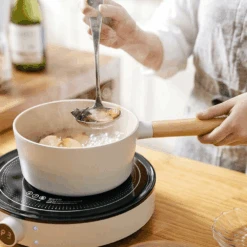 Neoflam Neoflam Fika Ceramic Nonstick Induction Saucepan - 18cm (1.6L) -The Custom Chef Shop Neoflam Fika Ceramic Nonstick Induction Saucepan 18cm 05