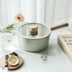 Neoflam Neoflam Fika Ceramic Nonstick Induction Saucepan - 18cm (1.6L) -The Custom Chef Shop Neoflam Fika Ceramic Nonstick Induction Saucepan 18cm 08