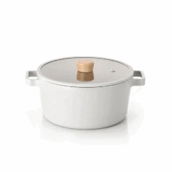 Neoflam Neoflam Fika Ceramic Nonstick Induction Stock Pot With Lid - 26cm (5.4L)
