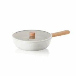 Neoflam Neoflam Fika Ceramic Nonstick Induction Wok - 26cm -The Custom Chef Shop Neoflam Fika Ceramic Nonstick Induction Wok with Lid 26cm