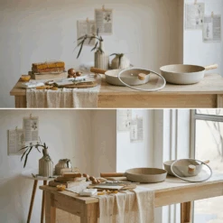 Neoflam Neoflam Fika Ceramic Nonstick Induction Wok With Lid - 30cm -The Custom Chef Shop Neoflam Fika Ceramic Nonstick Induction Wok with Lid 30cm 08