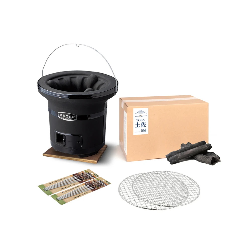 Kaneyoshi Mikawa Portable Konro Grill 27cm Starter Set (2-6 People) 3 Kaneyoshi Mikawa Portable Konro Grill 27cm Starter Set (2-6 People)