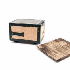 Okunoto Okunoto Japanese Konro Grill - Small 31cm (2-6 People) -The Custom Chef Shop Okunoto Japanese KonroGrill 31cm with Wooden Base