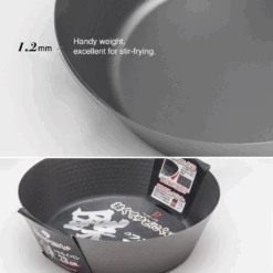 Pearl Life Pearl Life Hammered Style Nitrided Carbon Steel Induction Wok - 26cm -The Custom Chef Shop Pearl Life hammered style nitrided carbon steel induction wok 26cm 5