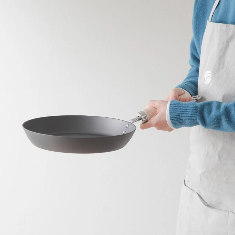River Light River Light Kiwame Nitrided Carbon Steel Induction Steak Pan - 28cm 4 River Light River Light Kiwame Nitrided Carbon Steel Induction Steak Pan - 28cm - Image 2
