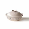 Santo Santo Plum Blossom Donabe Japanese Clay Pot 25cm (Size 8) - Made In Japan 2 Santo Santo Plum Blossom Donabe Japanese Clay Pot 25cm (Size 8) - Made In Japan -The Custom Chef Shop Santo Plum Blossom Donabe Japanese Clay Pot 25cm