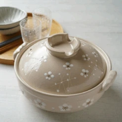 Santo Santo Plum Blossom Donabe Japanese Clay Pot 25cm (Size 8) - Made In Japan -The Custom Chef Shop Santo Plum Blossom Donabe Japanese Clay Pot 3 bdb5b1d2 408f 4f5f 9138 dd5d893a9008