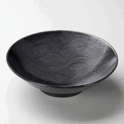 Sagon Toki Seigaiha Ocean Wave Japanese Ramen Bowl (24cm) -The Custom Chef Shop Seigaiha Ocean Wave Ramen Bowl 2