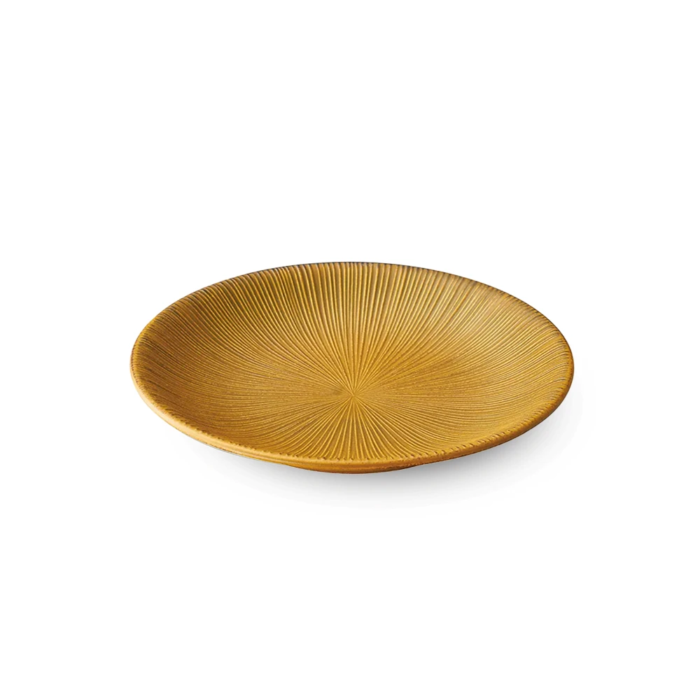 Showa Seito Sendan Kurawanka Dinner Plate (23cm) - Mustard 3 Showa Seito Sendan Kurawanka Dinner Plate (23cm) - Mustard