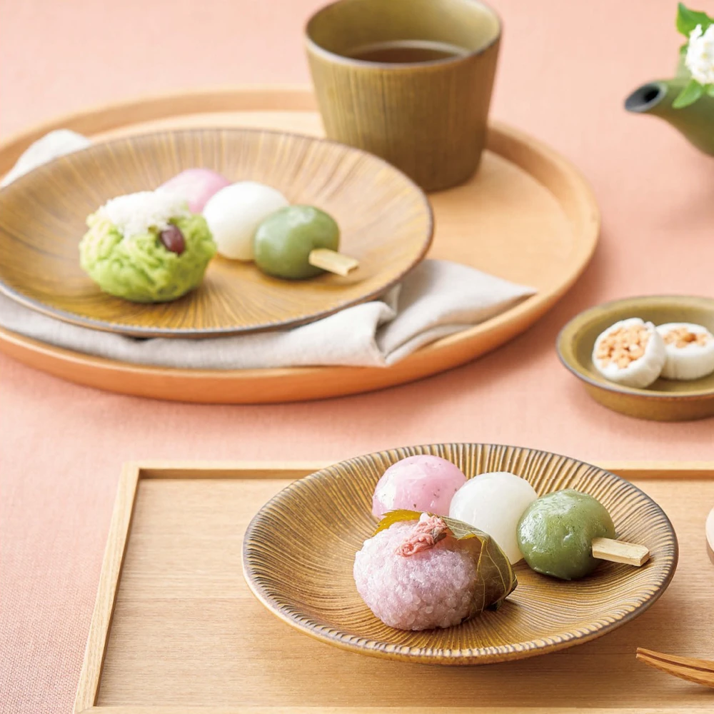 Showa Seito Sendan Kurawanka Dinner Plate (23cm) - Mustard 6 Showa Seito Sendan Kurawanka Dinner Plate (23cm) - Mustard - Image 4