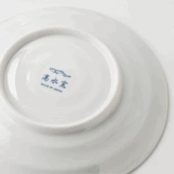 Toki Yamaman Shichita Mino Yaki Cat Karakusa Pattern Plate -The Custom Chef Shop Shichita Mino Yaki Cat Seigaiha Pattern Plate 16.5cm 3 2