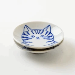 Toki Yamaman Shichita Mino Yaki Cat 5-Piece Mini Plate Set (8cm) 22 Toki Yamaman Shichita Mino Yaki Cat 5-Piece Mini Plate Set (8cm) -The Custom Chef Shop Shichita Mino Yaki Cat Dora Side Plate 8cm 1 1