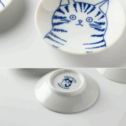 Toki Yamaman Shichita Mino Yaki Cat Dora Mini Side Plate (8cm) 11 Toki Yamaman Shichita Mino Yaki Cat Dora Mini Side Plate (8cm) -The Custom Chef Shop Shichita Mino Yaki Cat Dora Side Plate 8cm 4