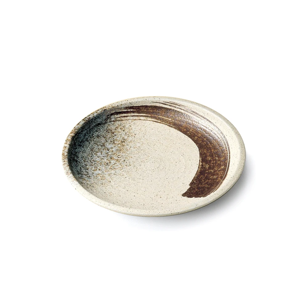 Touga Shino Sabi Brush Plate (25cm) 3 Touga Shino Sabi Brush Plate (25cm)