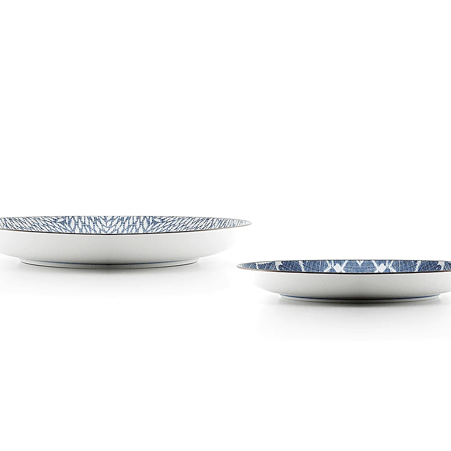 Showa Seito Showa Seito Classic Blue And White Porcelain Dinner Plate Set Of 3 7 Showa Seito Showa Seito Classic Blue And White Porcelain Dinner Plate Set Of 3 - Image 5