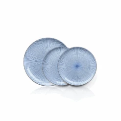 Showa Seito Showa Seito Sendan Tokusa Blue And White Porcelain Dinner Plate Set Of 3