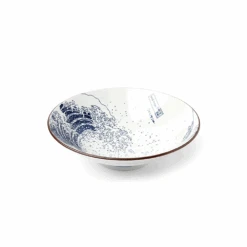 Showa Seito Showa Seito The Great Wave Japanese Ramen Bowl (24cm) -The Custom Chef Shop Showa Seito The Great Wave Japanese Ramen Bowl 24cm