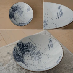 Showa Seito Showa Seito The Great Wave Japanese Ramen Bowl (24cm) -The Custom Chef Shop Showa Seito The Great Wave Japanese Ramen Bowl 24cm 8