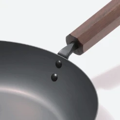 Tanabe Kanagu Tanabe Kanagu Nitrided Carbon Steel Induction Frypan - 26cm -The Custom Chef Shop Tanabe Kanagu premium carbon steel frypan 26cm 1 1