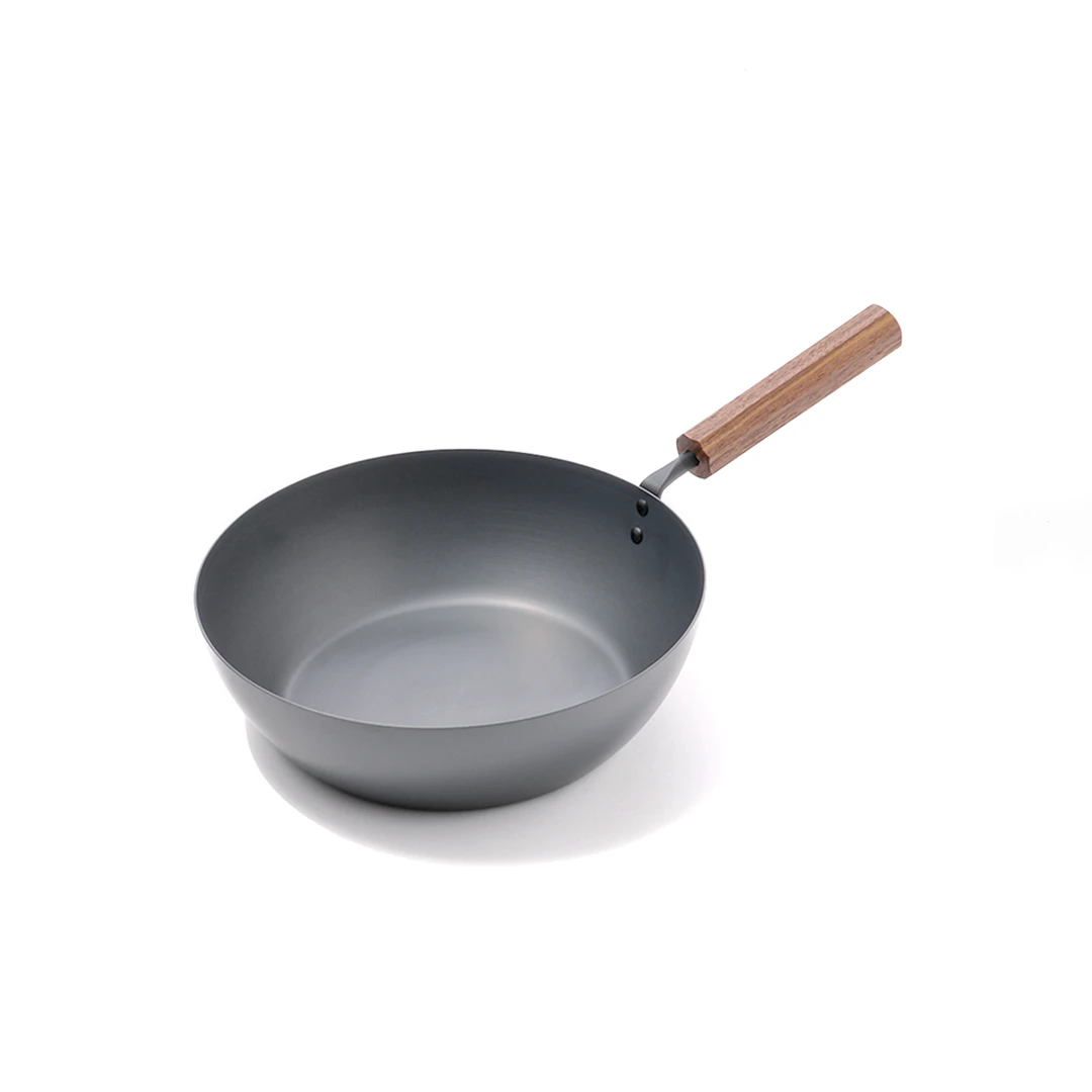 Arnest Tanabe Kanagu Nitrided Carbon Steel Induction Wok - 26cm 3 Arnest Tanabe Kanagu Nitrided Carbon Steel Induction Wok - 26cm