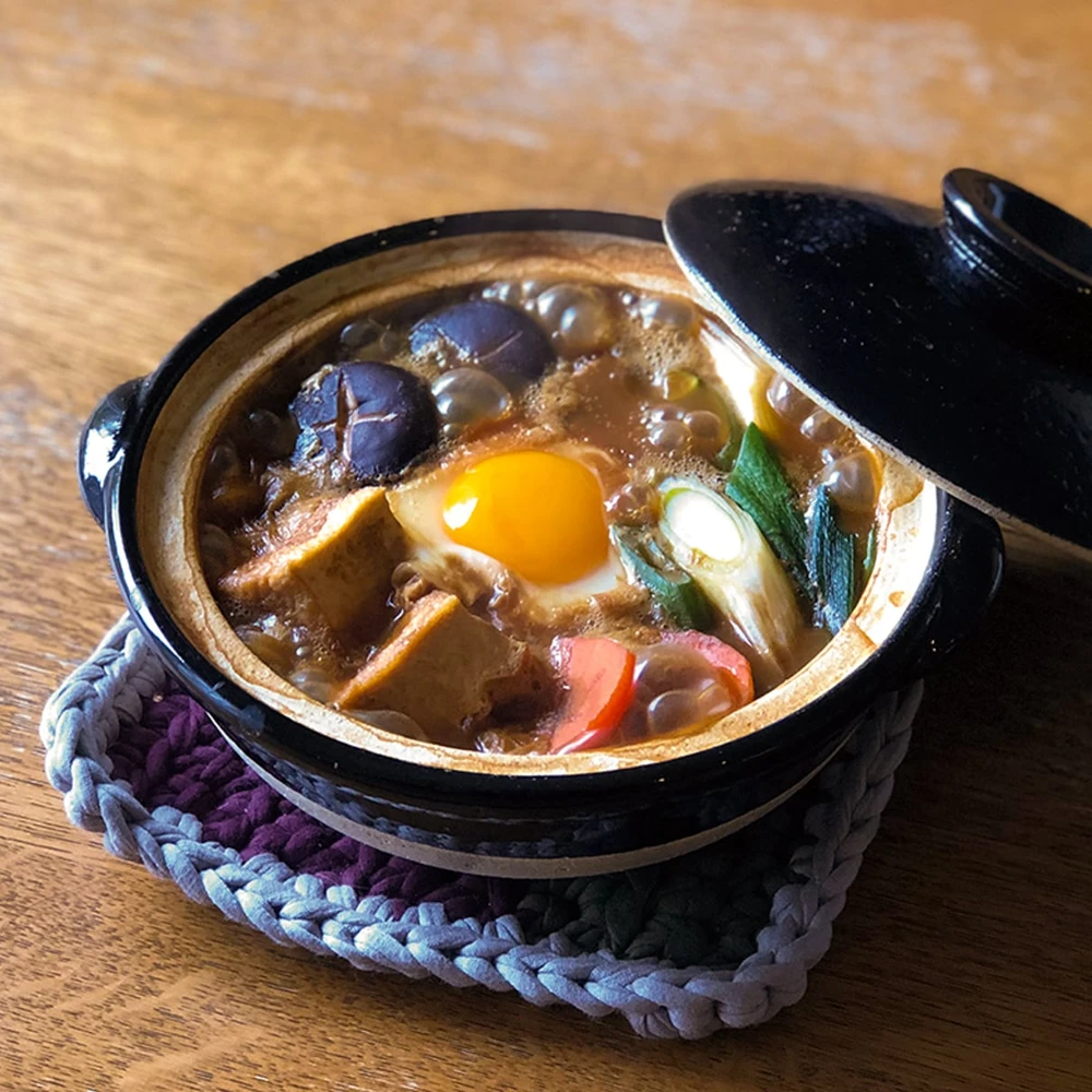 Tojiki Tonya Tojiki Tonya Ancient Iga Donabe Japanese Clay Pot 25cm (Size 8) Black 5 Tojiki Tonya Tojiki Tonya Ancient Iga Donabe Japanese Clay Pot 25cm (Size 8) Black - Image 3