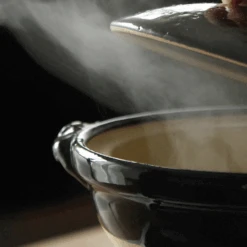 Tojiki Tonya Tojiki Tonya Ancient Iga Donabe Japanese Clay Pot 25cm (Size 8) Black 11 Tojiki Tonya Tojiki Tonya Ancient Iga Donabe Japanese Clay Pot 25cm (Size 8) Black -The Custom Chef Shop Tojiki Tonya Ancient Iga Donabe Japanese Clay Pot 25cm Size 8 Black 4