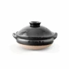 Tojiki Tonya Tojiki Tonya Ancient Iga Donabe Japanese Clay Pot 25cm (Size 8) Black -The Custom Chef Shop Tojiki Tonya Ancient Iga Donabe Japanese Clay Pot 25cm Size 8 Black Made in Japan