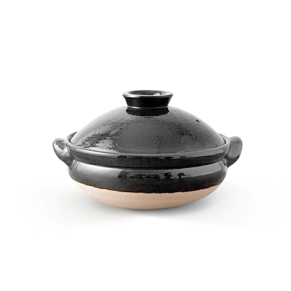 Tojiki Tonya Tojiki Tonya Ancient Iga Donabe Japanese Clay Pot 25cm (Size 8) Black 3 Tojiki Tonya Tojiki Tonya Ancient Iga Donabe Japanese Clay Pot 25cm (Size 8) Black