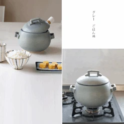 Tojiki Tonya Tojiki Tonya Donabe (Japanese Clay Pot) Rice Pot 3 Cups - Made In Japan -The Custom Chef Shop Tojiki Tonya Tstyle Donabe Japanese Rice Pot 3cups 2