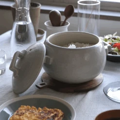 Tojiki Tonya Tojiki Tonya Donabe (Japanese Clay Pot) Rice Pot 3 Cups - Made In Japan -The Custom Chef Shop Tojiki Tonya Tstyle Donabe Japanese Rice Pot 3cups 6