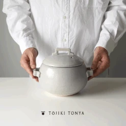 Tojiki Tonya Tojiki Tonya Donabe (Japanese Clay Pot) Rice Pot 3 Cups - Made In Japan -The Custom Chef Shop Tojiki Tonya Tstyle Donabe Japanese Rice Pot 3cups 7