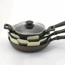 Pearl Life Tortino Cookware Protective Mats (Pack Of 3) 7 Pearl Life Tortino Cookware Protective Mats (Pack Of 3) -The Custom Chef Shop Tortino Cookware Protective Mats 2