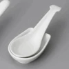 Touga Touga Mino Yaki White Spoon And Spoon Rest Set