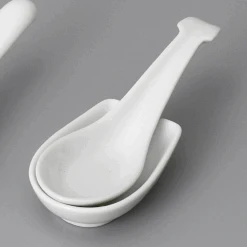 Touga Touga Mino Yaki White Spoon And Spoon Rest Set