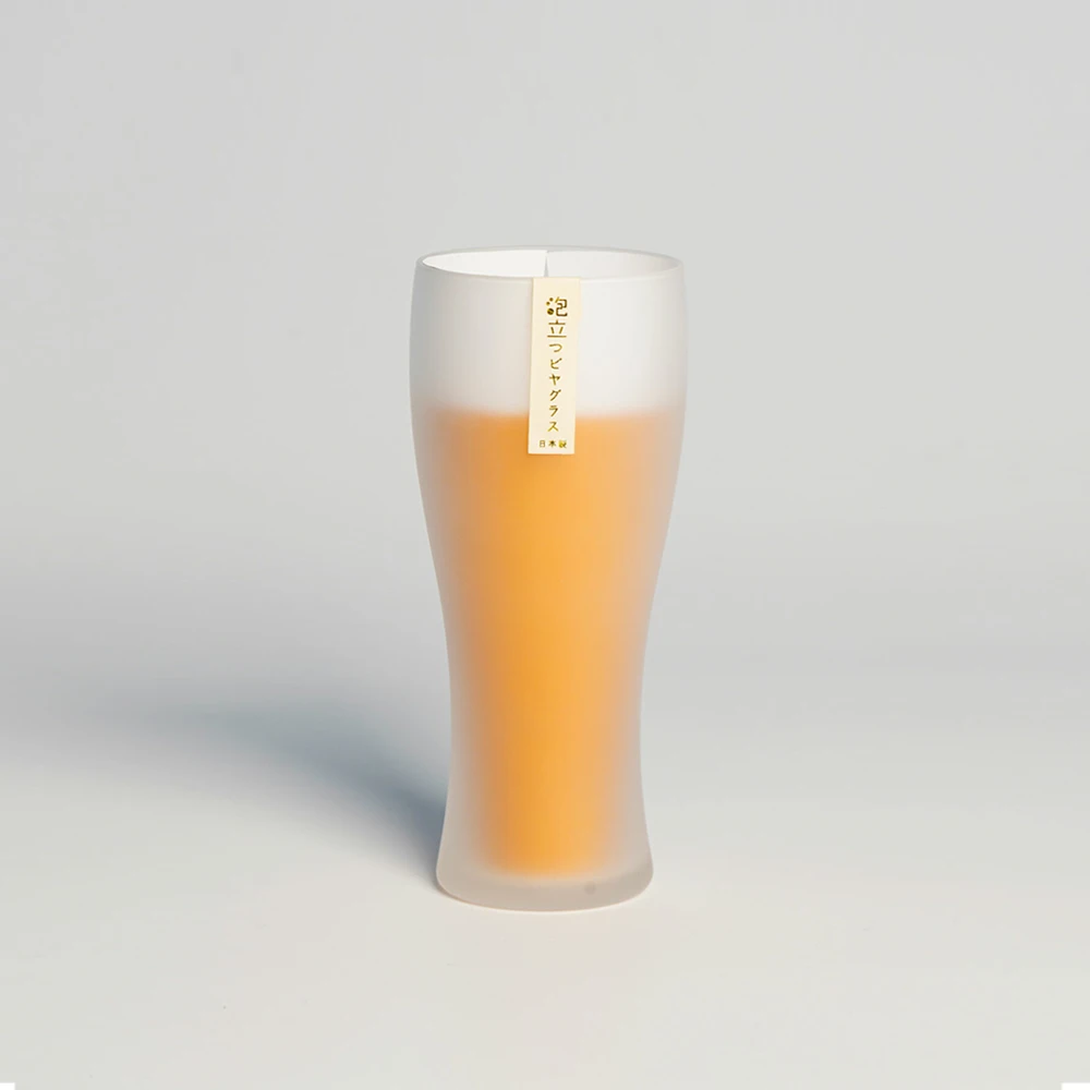 Toyo Sasaki Toyo Sasaki Frosted Beer Glass For Foam Retention - 360ml 3 Toyo Sasaki Toyo Sasaki Frosted Beer Glass For Foam Retention - 360ml