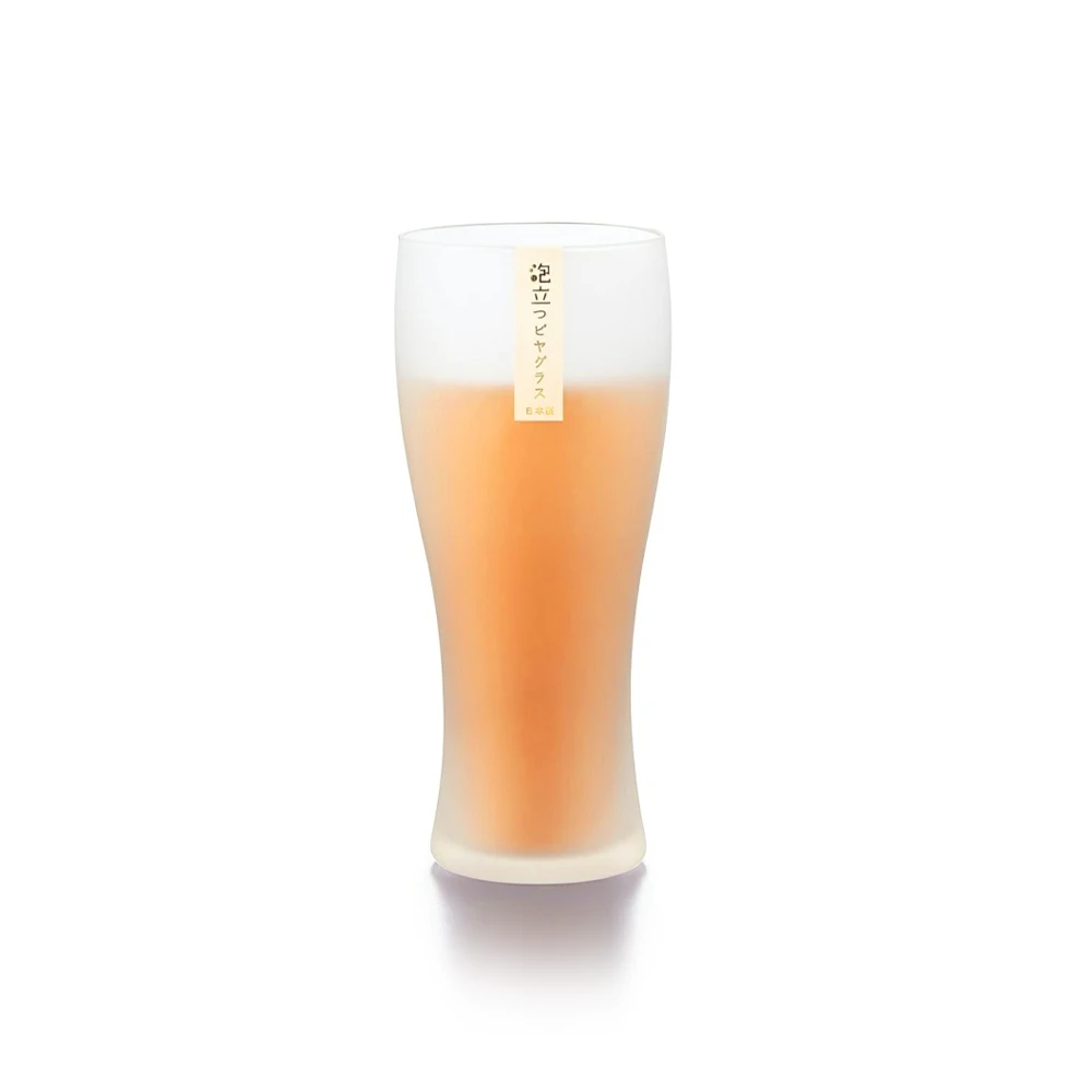 Toyo Sasaki Toyo Sasaki Frosted Beer Glass For Foam Retention - 360ml 4 Toyo Sasaki Toyo Sasaki Frosted Beer Glass For Foam Retention - 360ml - Image 2