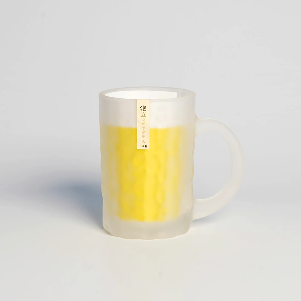 Toyo Sasaki Toyo Sasaki Frosted Beer Mug For Foam Retention - 435ml 3 Toyo Sasaki Toyo Sasaki Frosted Beer Mug For Foam Retention - 435ml