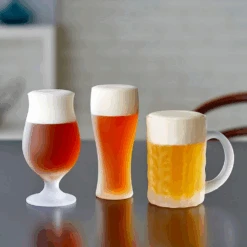 Toyo Sasaki Toyo Sasaki Frosted Tulip Beer Glass For Foam Retention - 420ml -The Custom Chef Shop Toyo Sasaki Frosted Tulip Beer Glass for Foam Retention 420ml 5