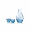 Toyo Sasaki Toyo Sasaki Takasegawa Handmade Blue Sake Set -The Custom Chef Shop Toyo Sasaki Handmade Blue Sake Set