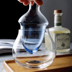 Toyo Sasaki Toyo Sasaki Sake Chilling Set With Jug, Ice Container, And Cups -The Custom Chef Shop Toyo Sasaki Sake Cooling Carafe Set 08