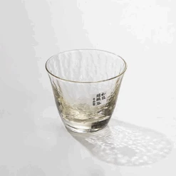Toyo Sasaki Toyo Sasaki Takasegawa Handmade Amber Sake Glass -The Custom Chef Shop Toyo Sasaki TakasegawaHandmade Amber Glass 80ml 4