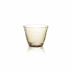 Toyo Sasaki Toyo Sasaki Takasegawa Handmade Amber Sake Glass -The Custom Chef Shop Toyo Sasaki Takasegawa Handmade Amber Glass 165ml