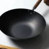 Tsubame Sanjo Tsubame Sanjo Hammered Style Nitrided Carbon Steel Induction Wok - 30cm -The Custom Chef Shop Tsubame sanjo Hammered Style Nitrided Carbon Steel Induction Wok 30cm 1